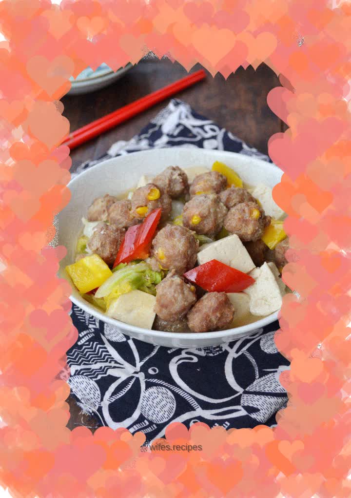 Braised Corn Meatballs