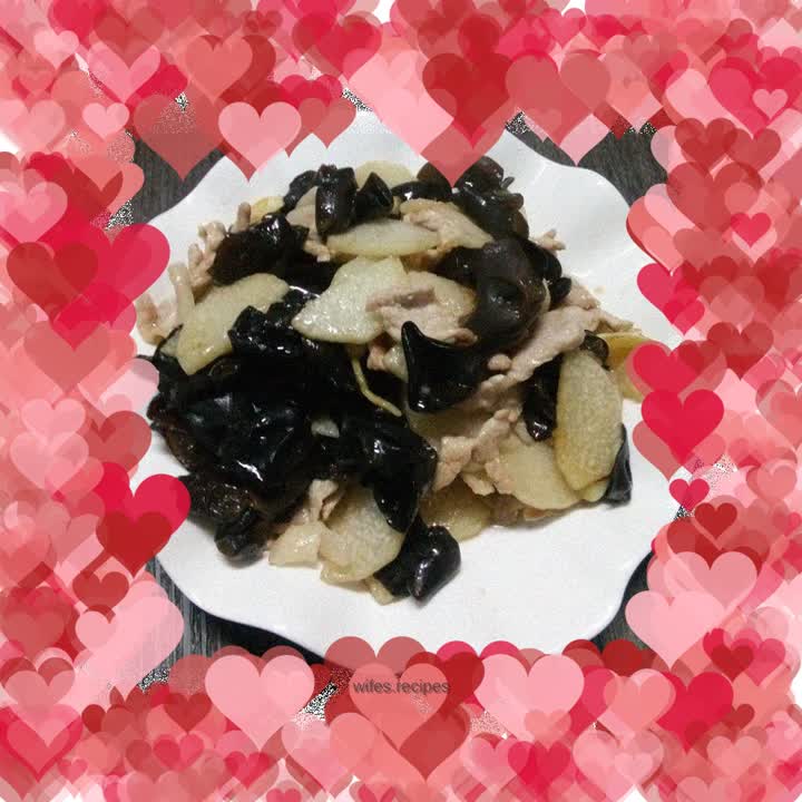 Stir-fried yam with fungus