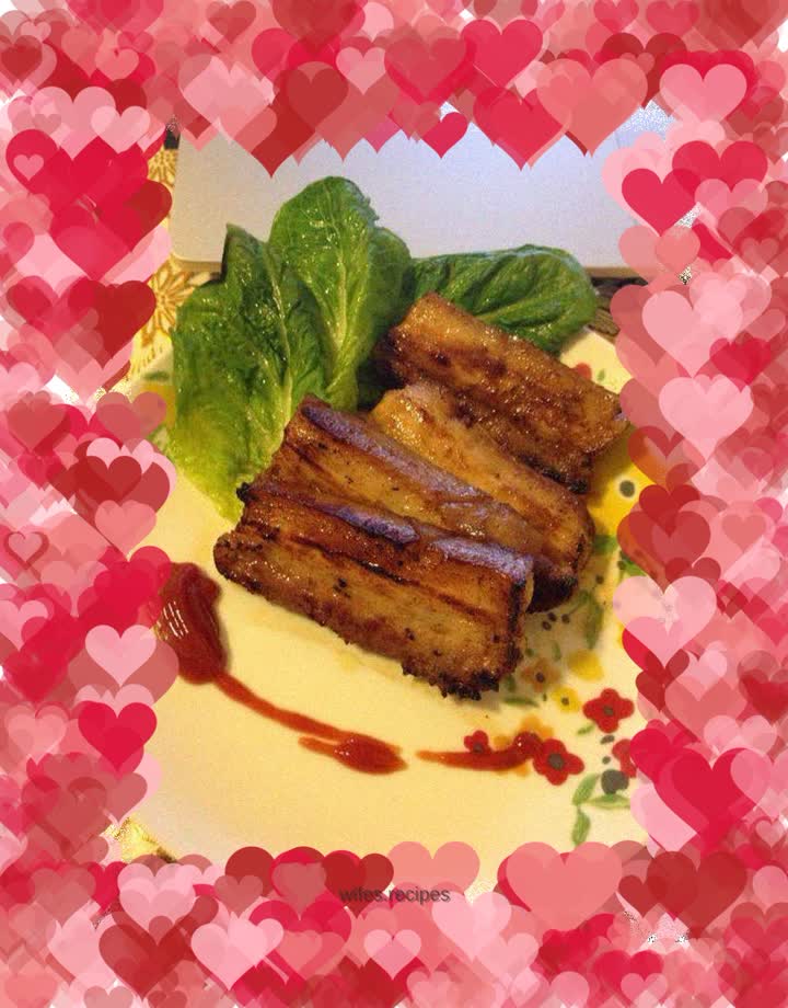 Pan-fried pork belly