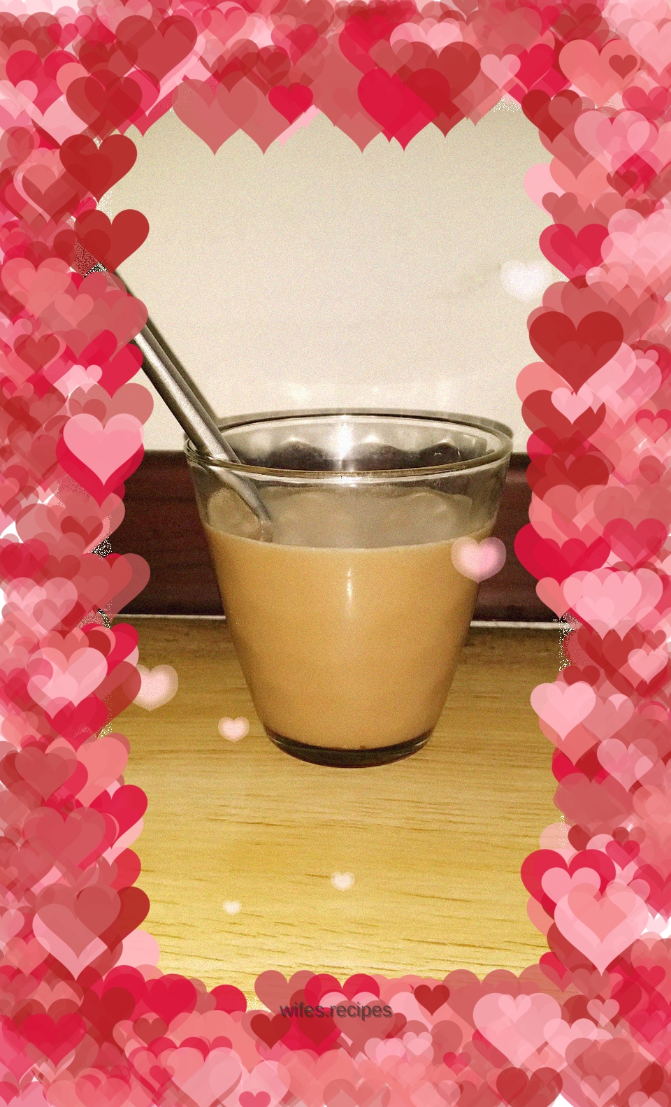 Drink hot tea and coffee on a winter morning