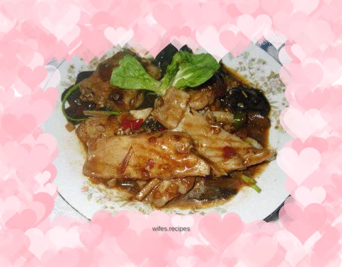 Braised grass carp cubes