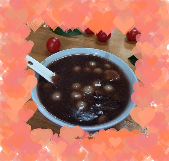Lotus Root Flour and Red Bean Yuanxiao