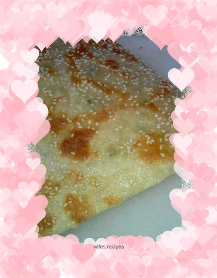 Green onion and sesame pancake