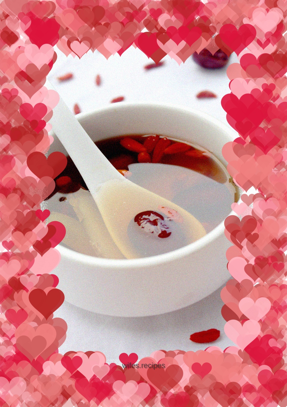 Brown sugar, wolfberry and ginger soup