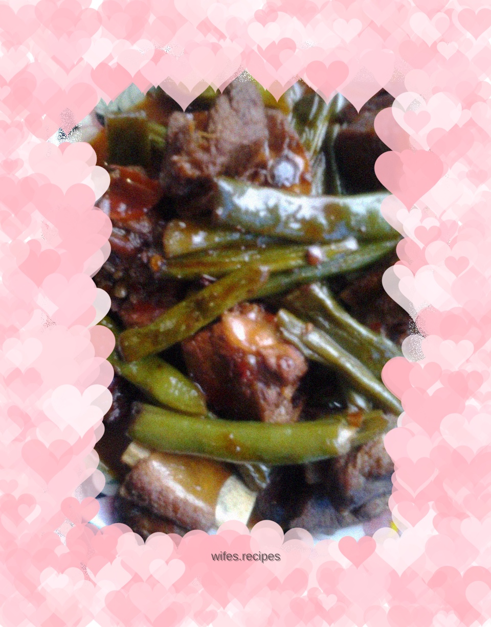 Grilled Pork Ribs with Green Beans