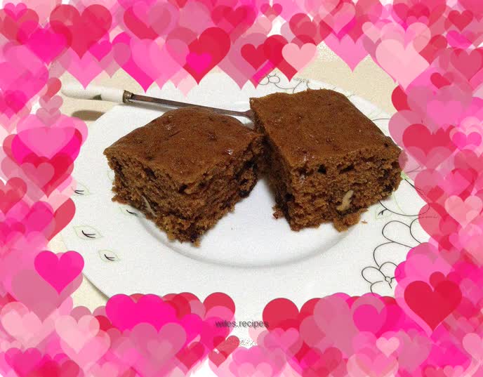 Steamed----------Red Date Walnut Cake