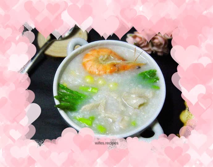 Asparagus and Chicken Porridge