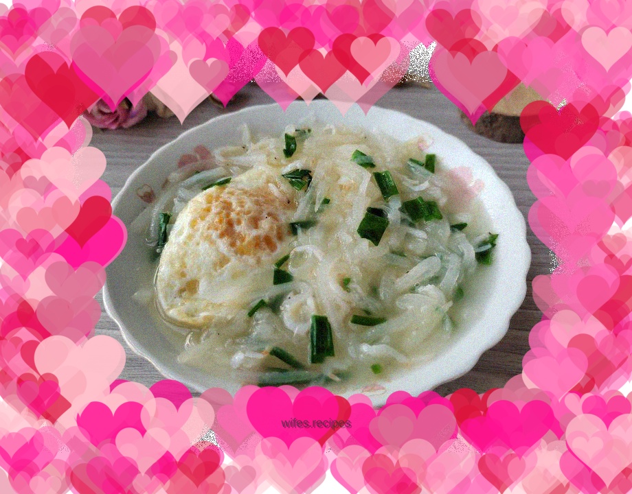 Shrimp Omelette and Shredded Carrot Soup