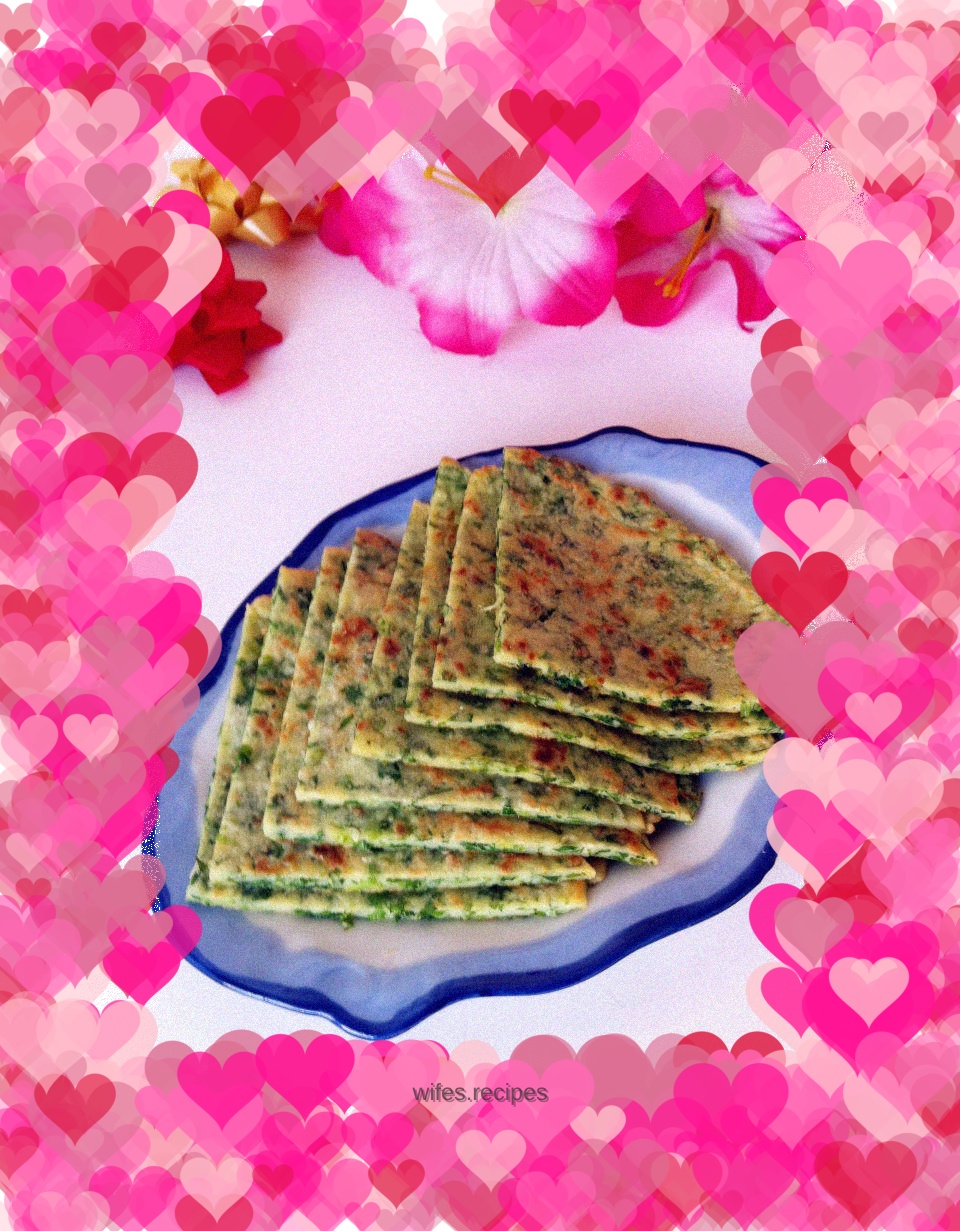 Celery Leaf Egg Pancake