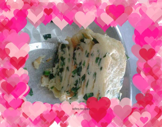 Chive egg pancake