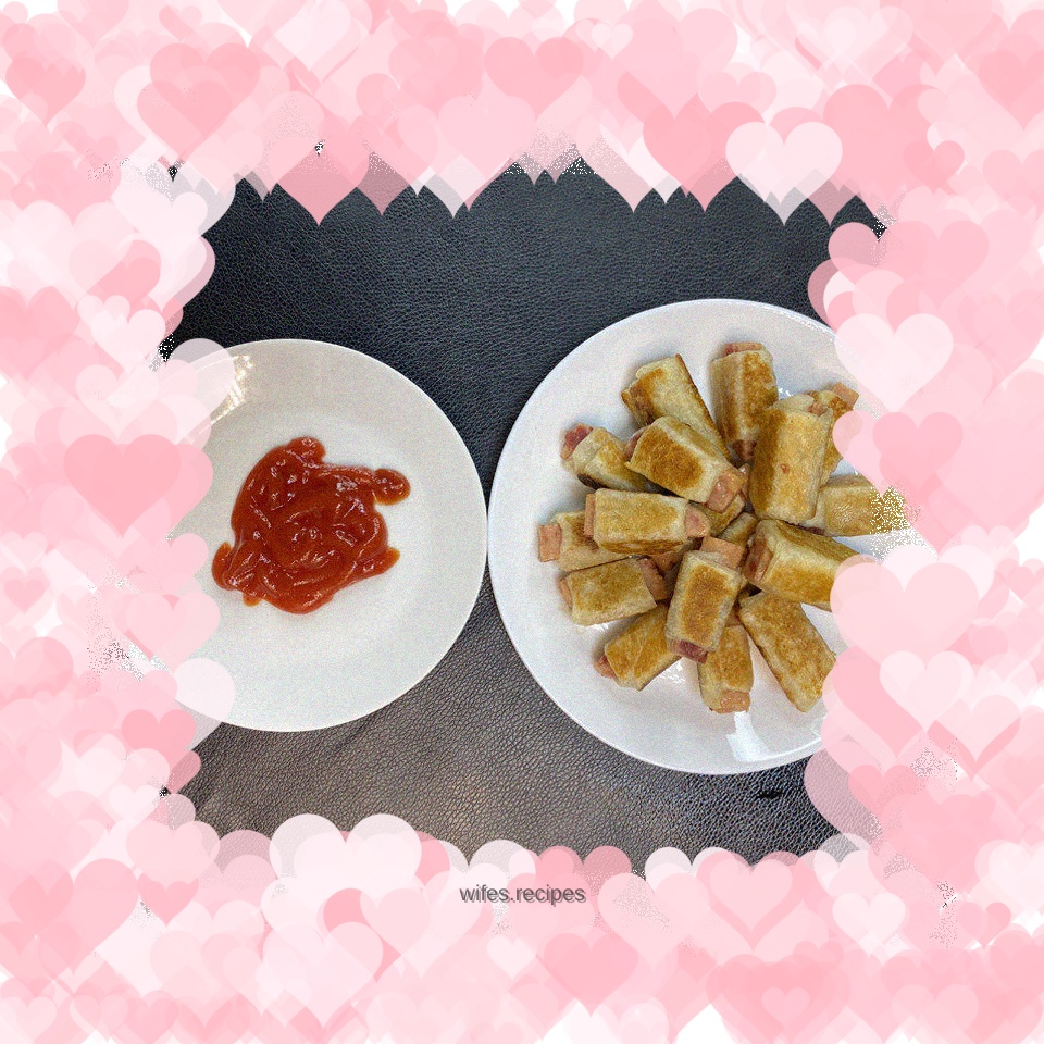 Crispy ham and pork roll