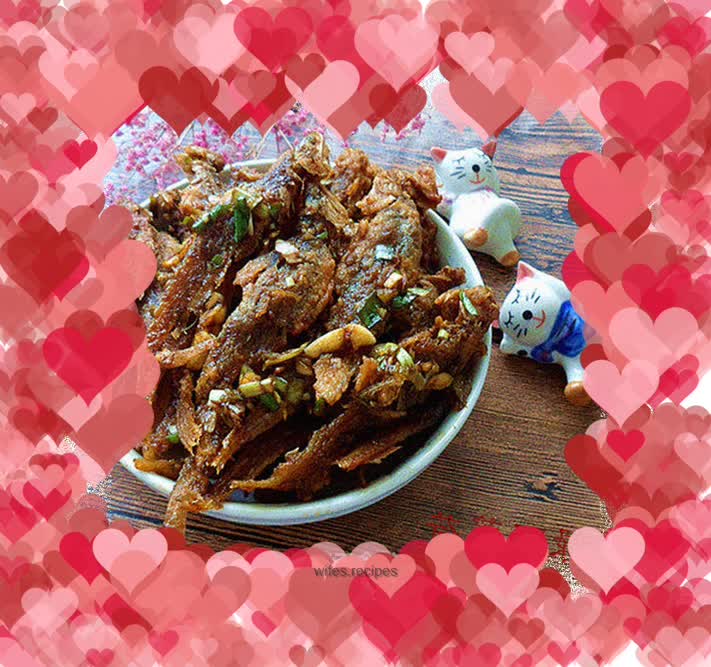 Sweet and sour crispy saury