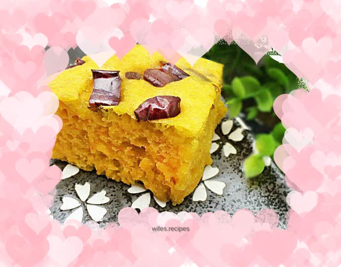 Pumpkin and Red Date Hair Cake