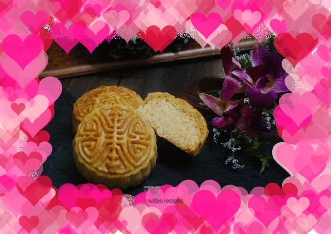 Cantonese style coconut mooncake