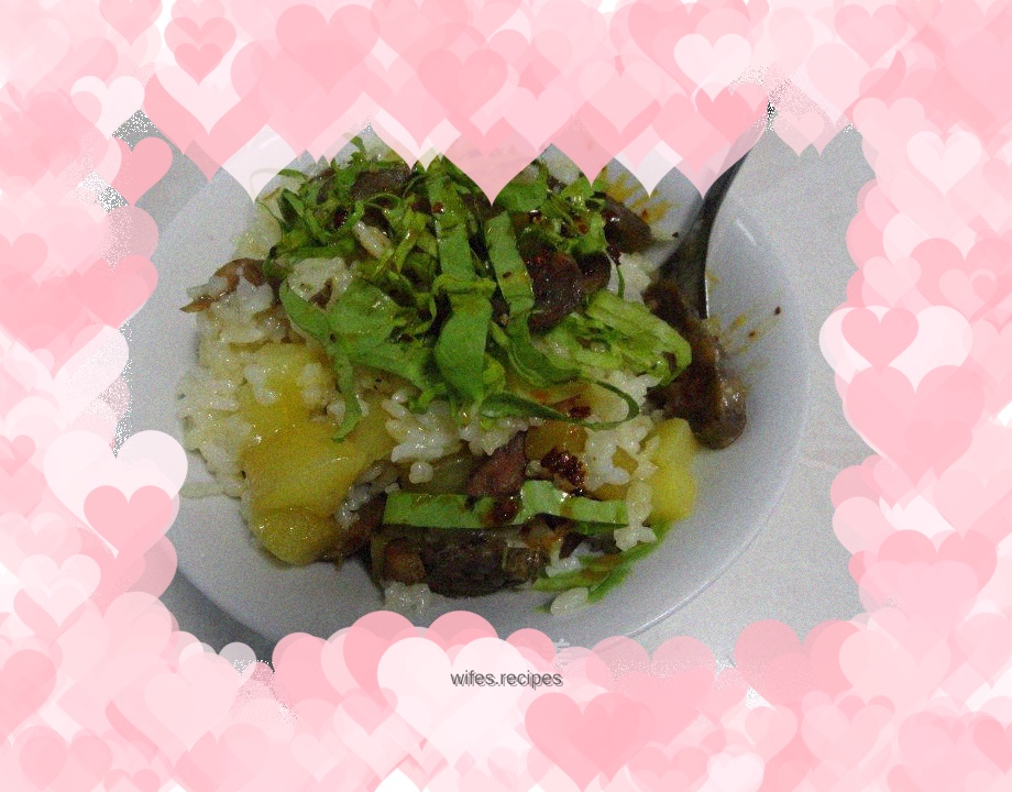Potato braised rice