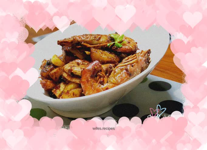 Spicy Shrimp and Potato Dry Pot