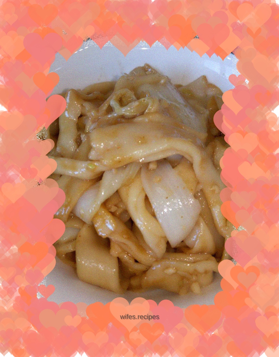 Homemade fried noodles