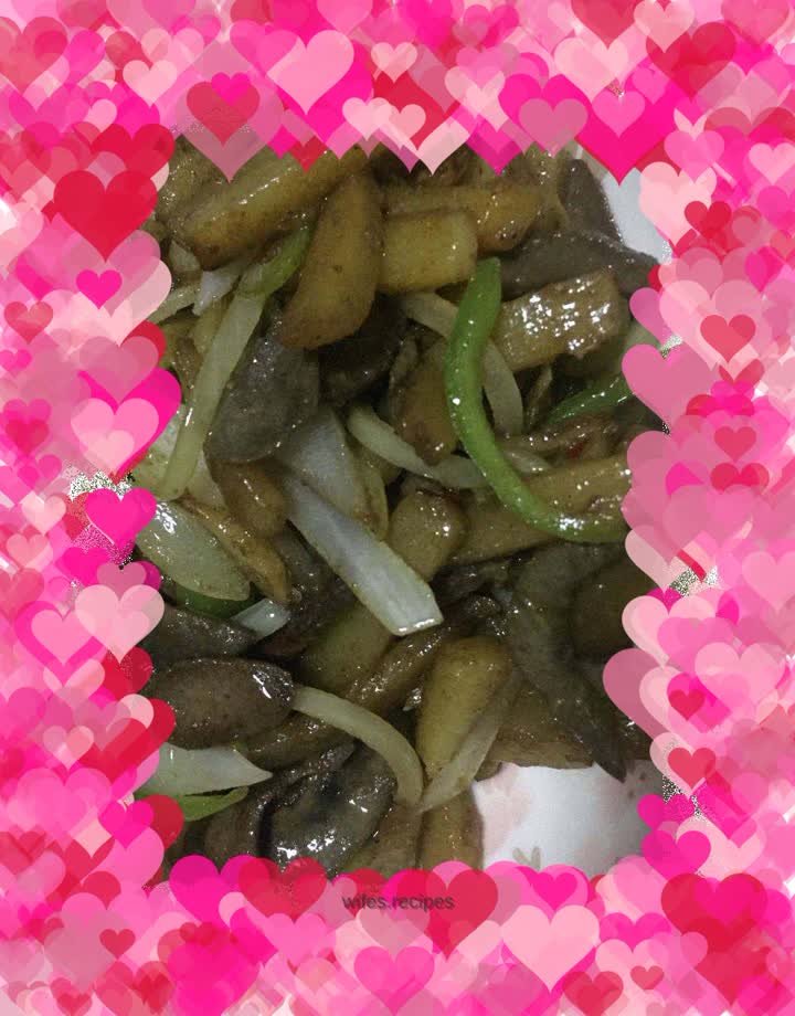 Stir-fried Pork Loin and Potato Chips