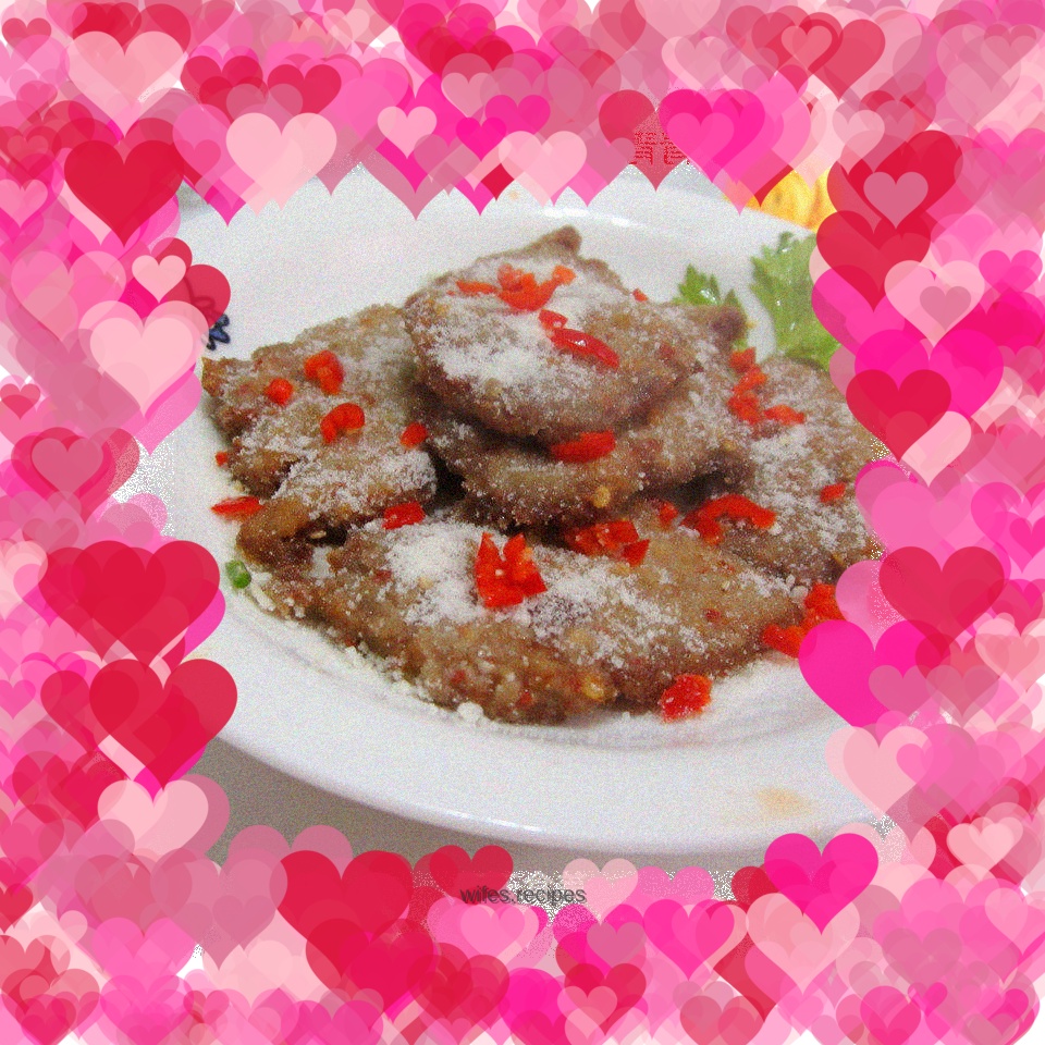 Tender fried beef slices