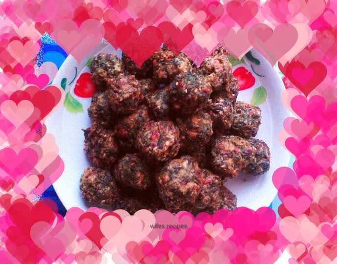 Crispy shepherd’s purse meatballs