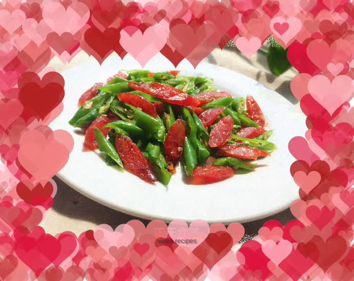 Stir-fried Sausage with Pepper