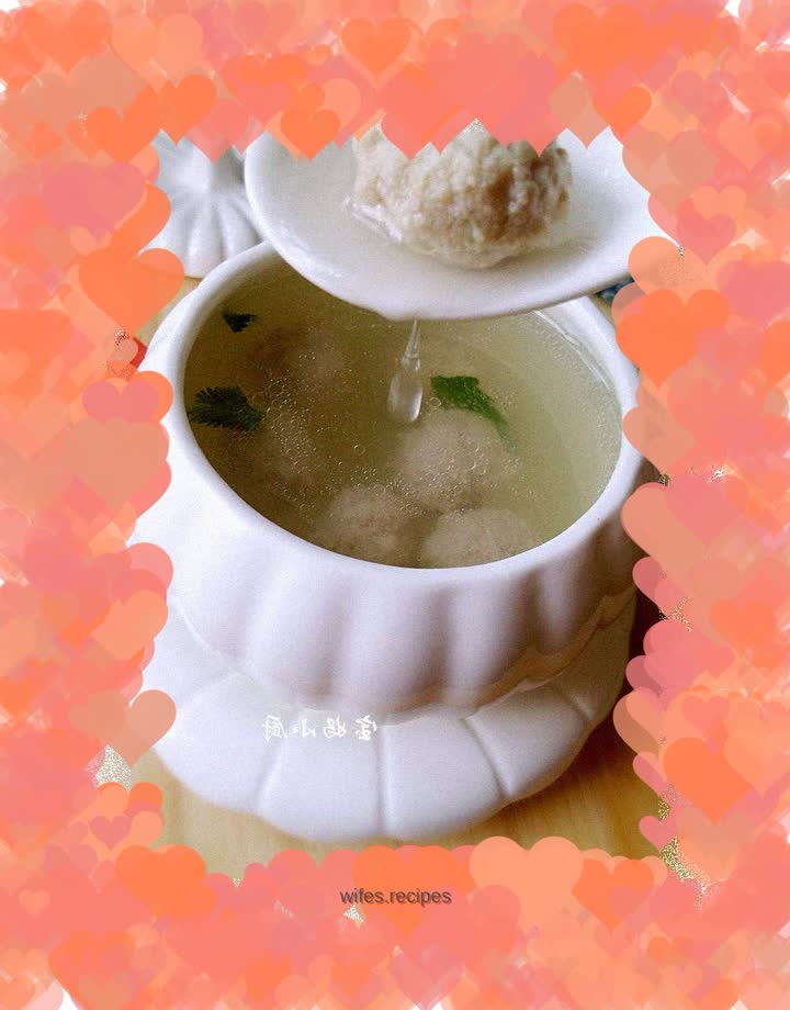 Small winter melon meatballs