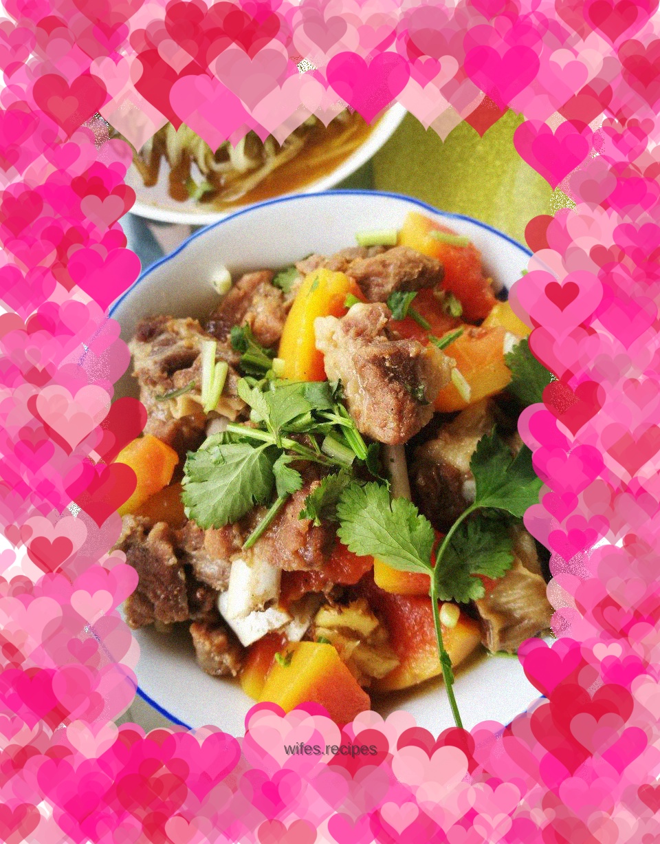 Pork Ribs and Stewed Papaya