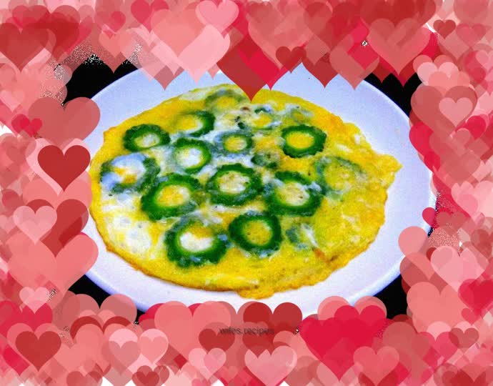 Egg-bearing bitter gourd