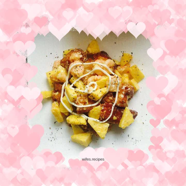 Pineapple Fritters and Shrimp