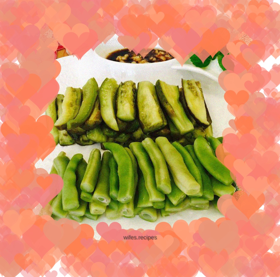 Garlic, eggplant and beans