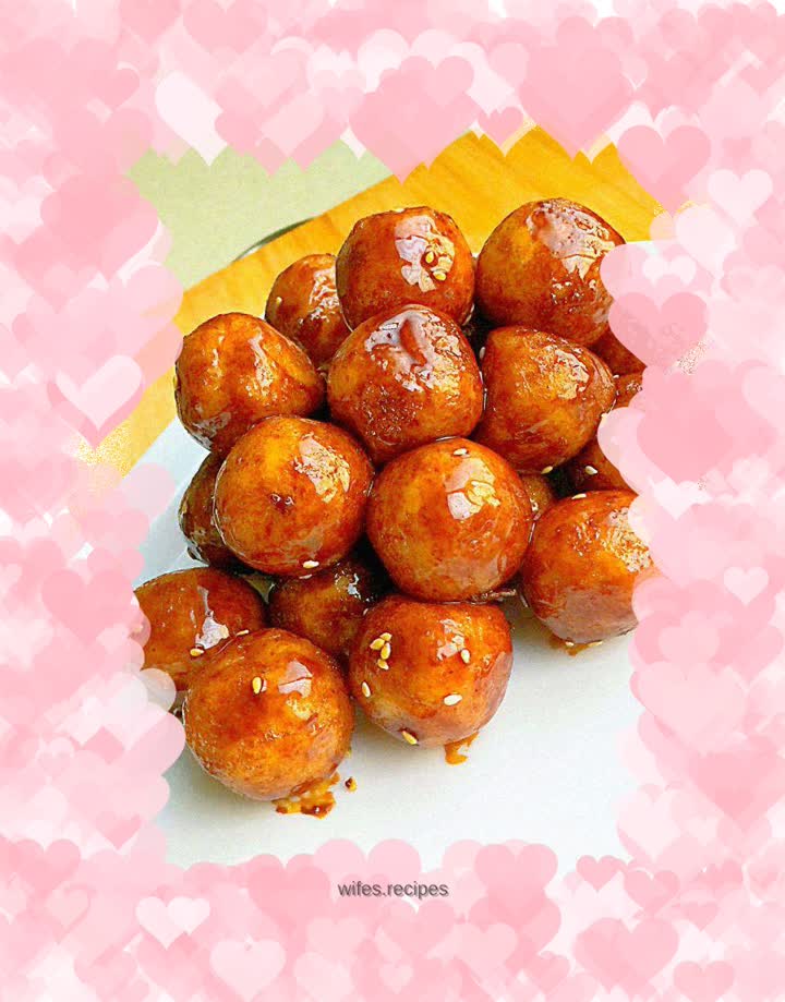 Sweet and Sour Potato Meatballs