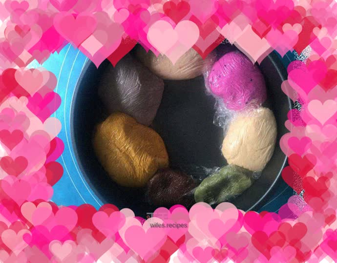 Colored dough