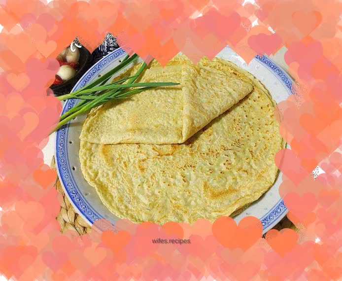 Mung bean flour pancake