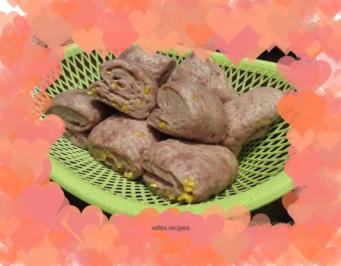 Purple Sweet Potato Thousand Layer Steamed Buns