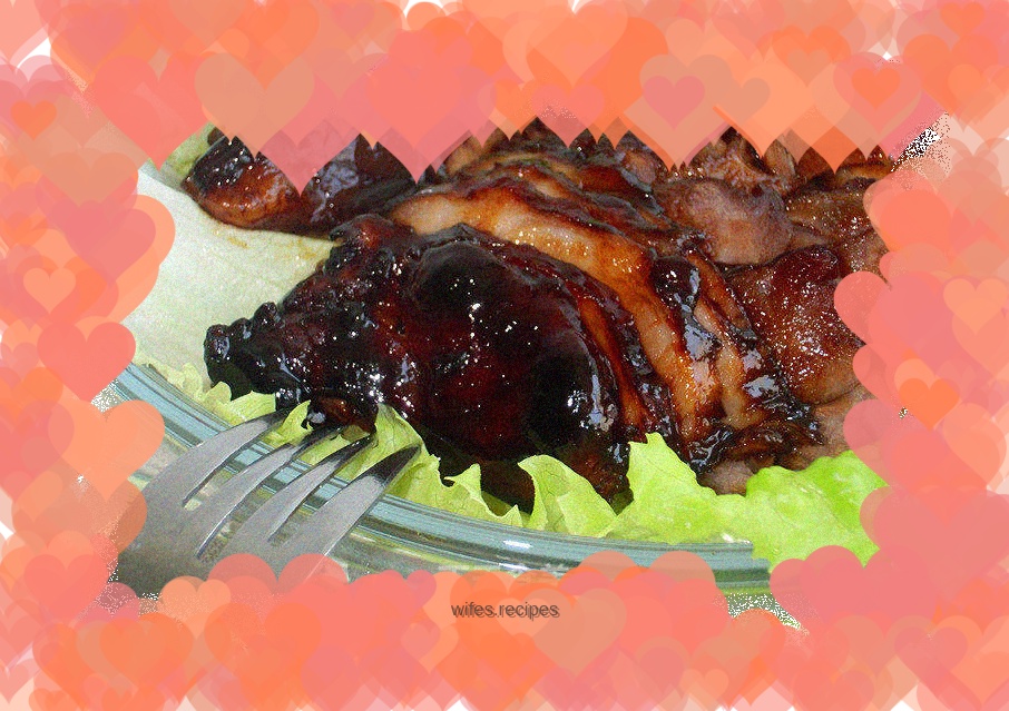 Pan version---barbecued pork