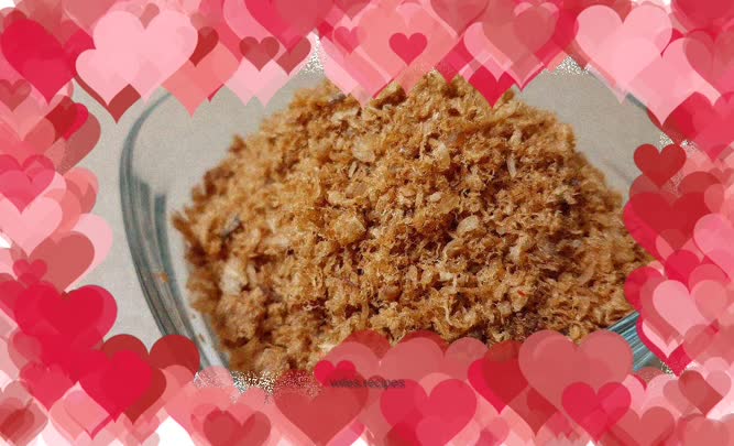 Homemade delicious fish floss