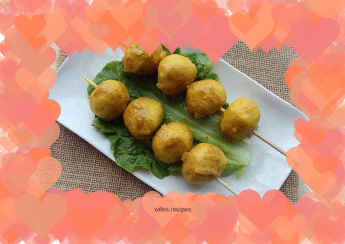 Curry fish balls