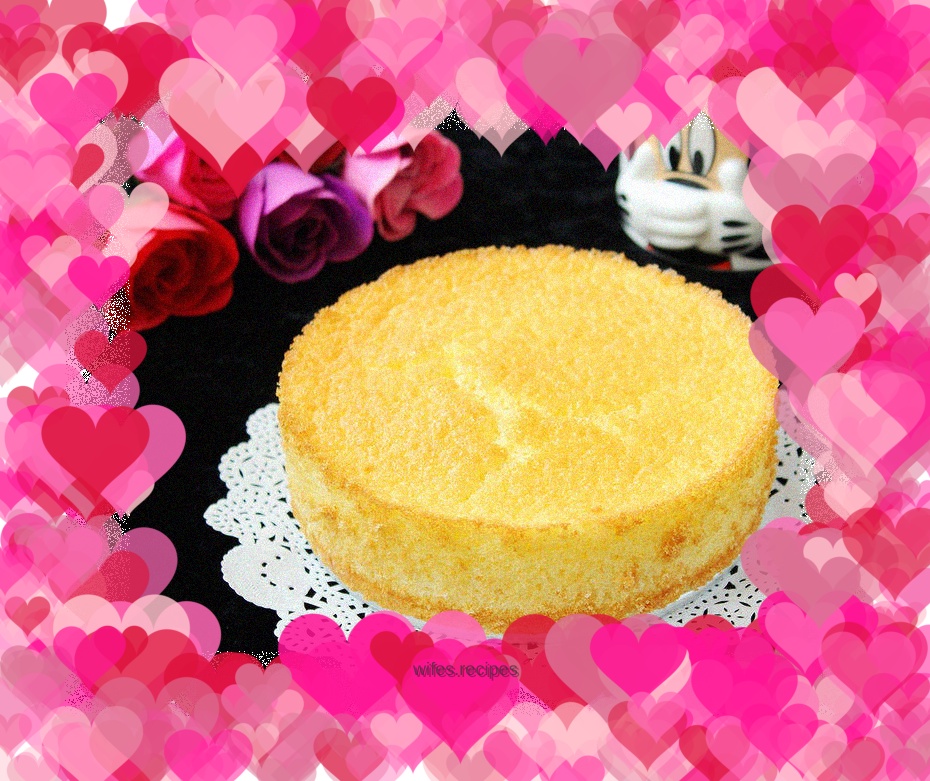 Oil-free and low-sugar sponge cake