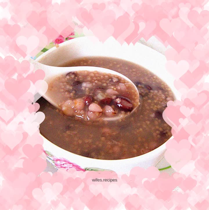 Porridge to remove dampness and nourish the spleen------red bean and barley porridge