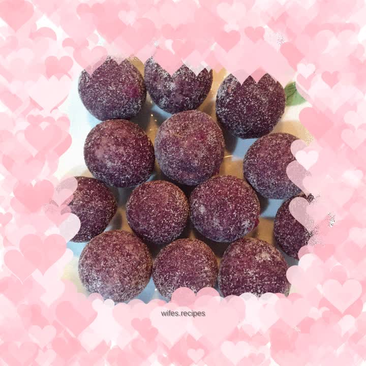 Purple sweet potato balls