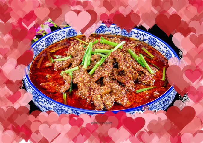 Spicy and delicious [boiled beef]