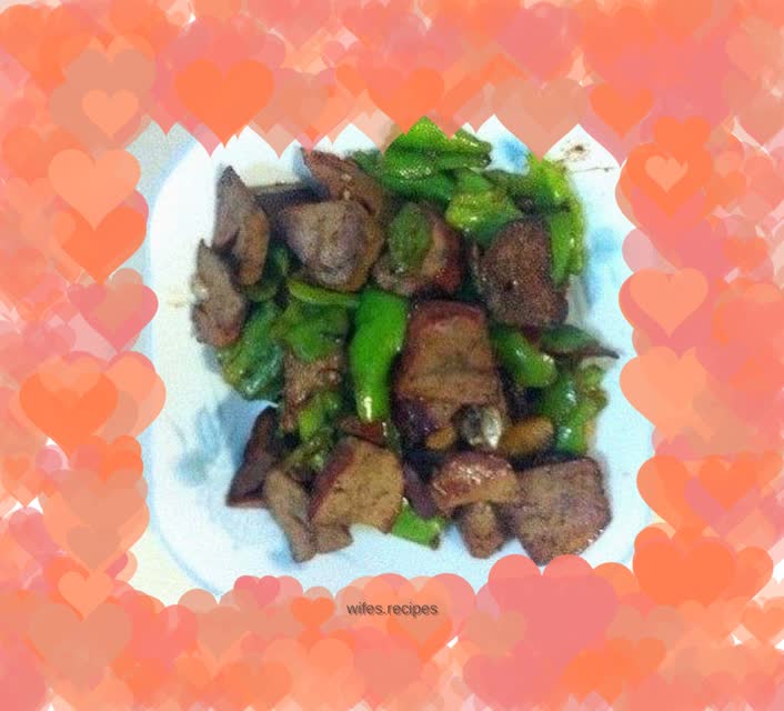 Stir-fried pork liver with pepper