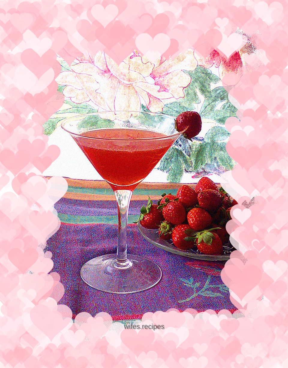 Strawberry soaked wine