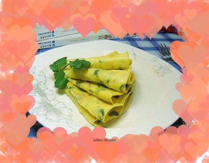 Cilantro Egg Pancake