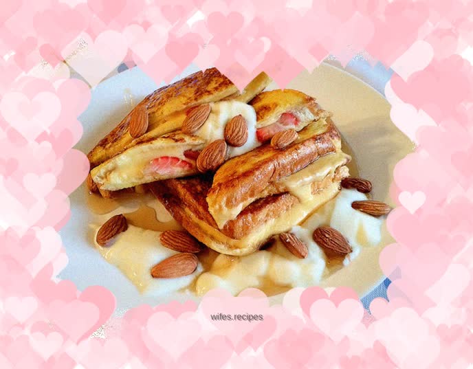 🍓Strawberry Cheese Toast Sandwich