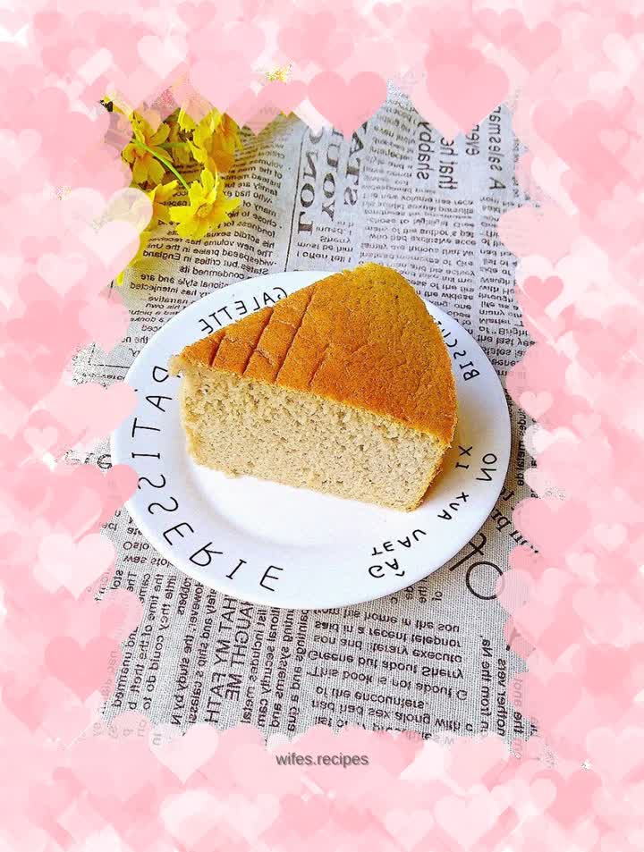 Oil-free banana sponge cake
