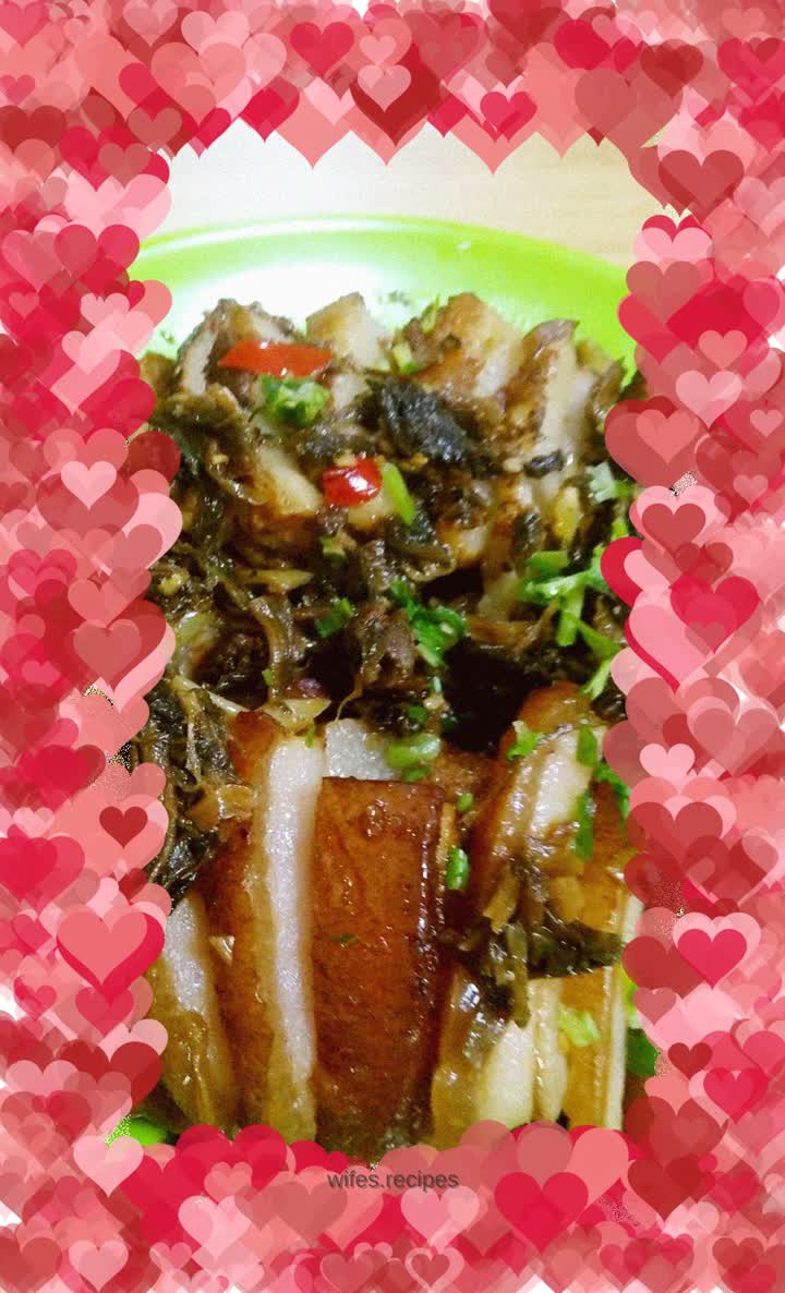 Braised pork with pickled vegetables