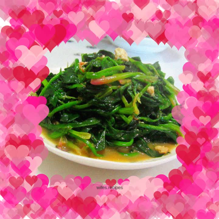 Fermented bean curd and spinach