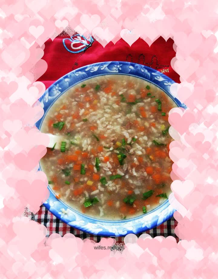 Carrot and Beef Porridge