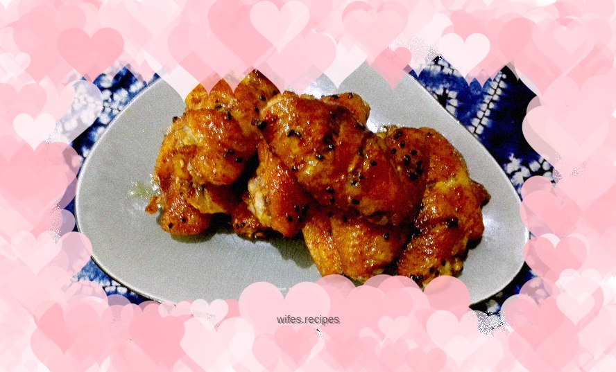 Black sesame honey grilled wings